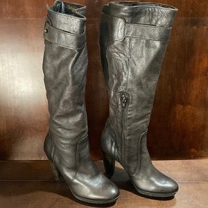 Brown leather boots by Firenze sz 37/US 7